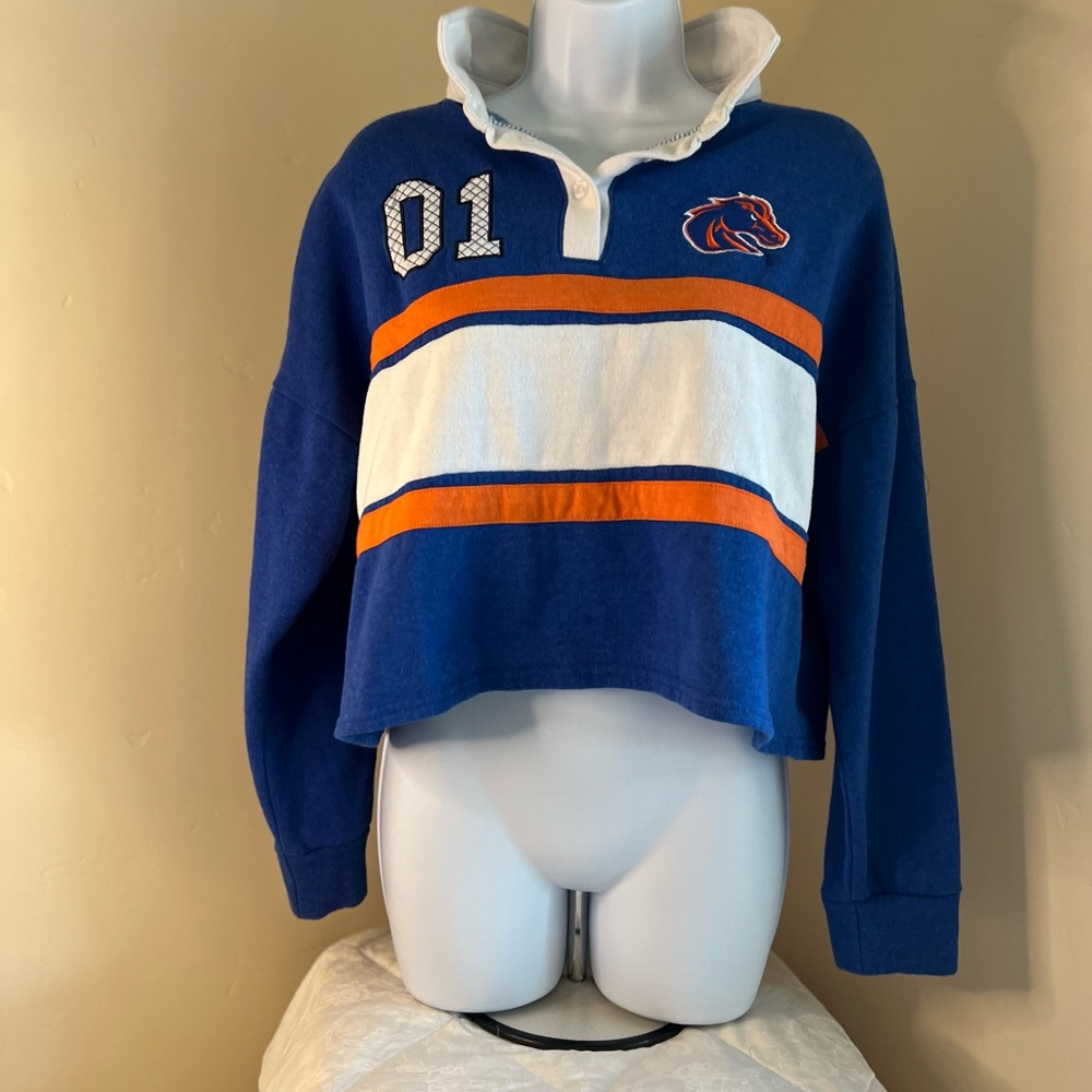 Blue and Orange Women's Sweater